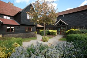 Photograph of barn conversion into luxury properties